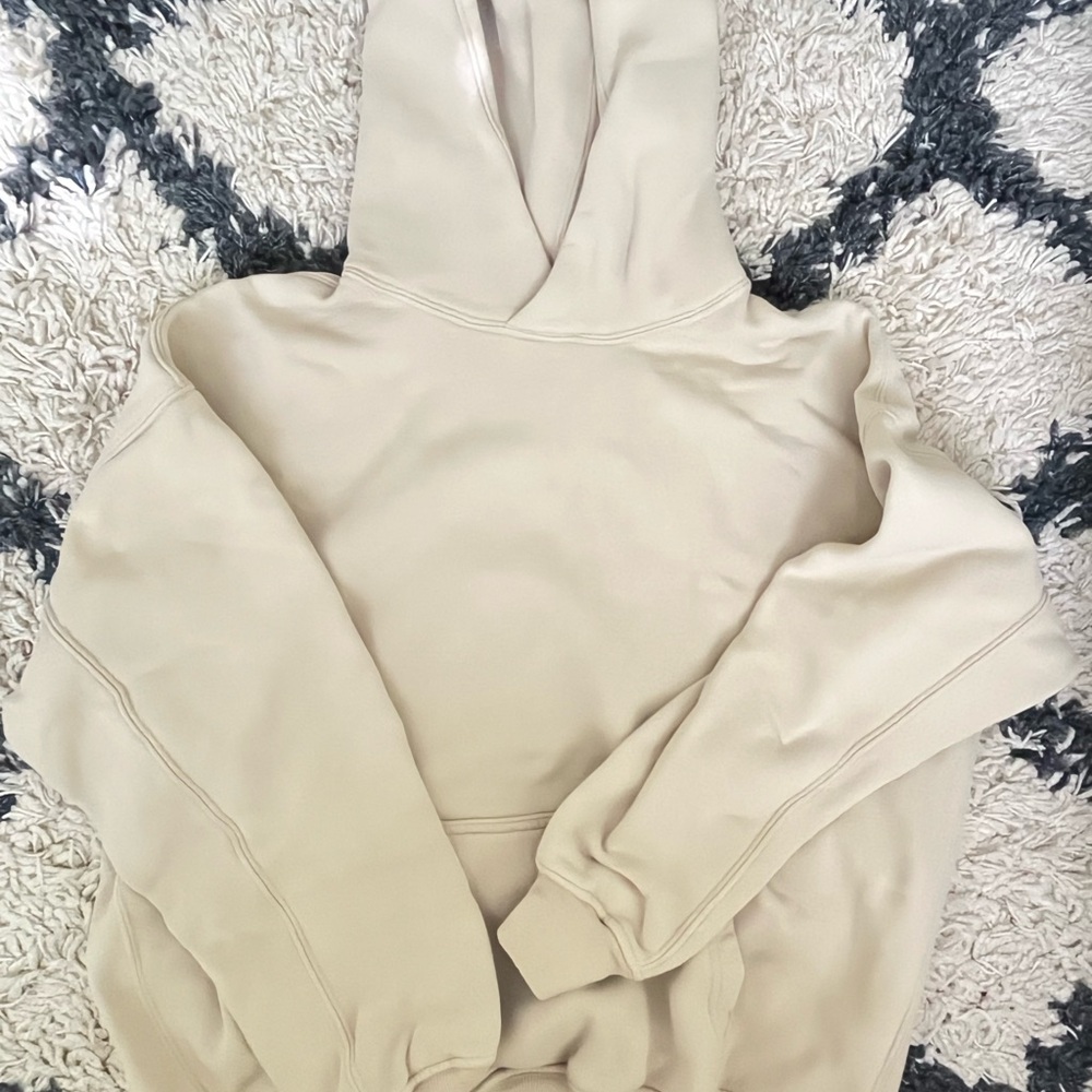 Abercrombie & Fitch Cream Oversized Hoodie